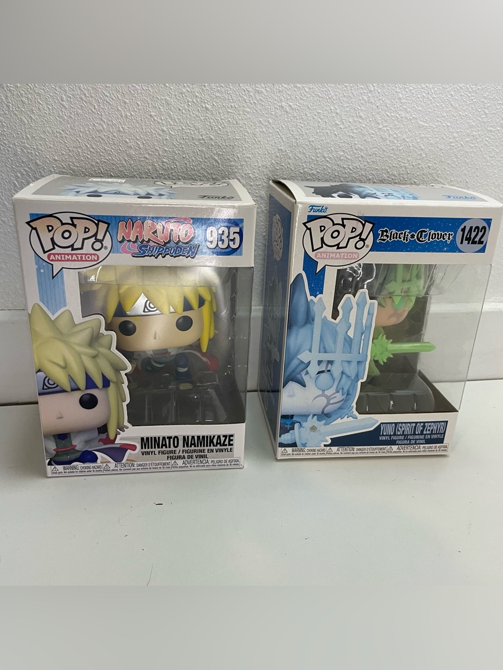 Bundle 2 Funko Minato Namikaze Naruto Shippuden and Yuno Black Clover
